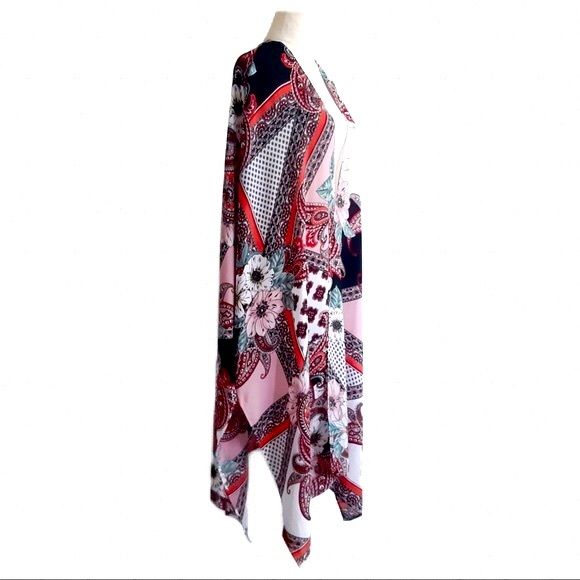 PRICE DROP! Sz 18 AUTOGRAPH Plus Size Elbow Kimono Berry Crush - Picture 7 of 9